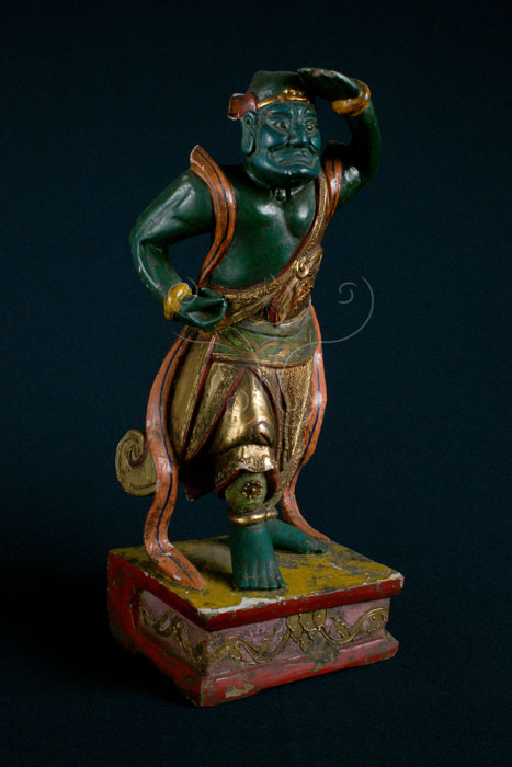 Qianliyan, a statue of Qianliyan and Mazu in a temple, symbolizing his divine all-seeing power.