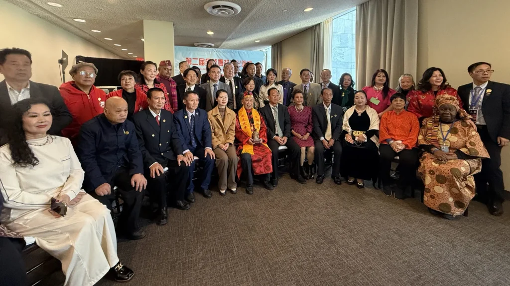 Group photo at the 2nd Global Mazu Culture Forum at UN Headquarters