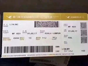 Mazu's 'ID Card' and boarding pass