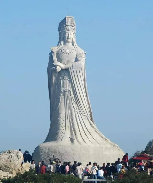 14.35-meter-tall stone statue of Mazu