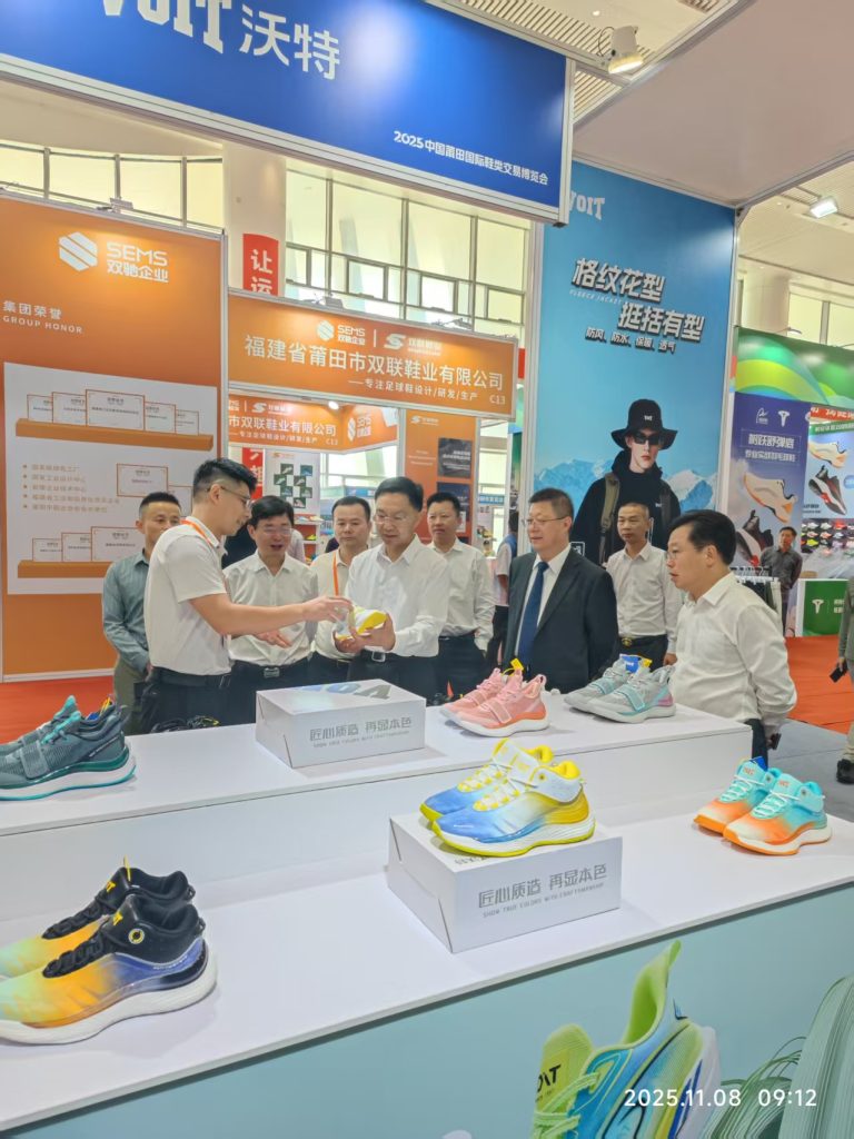 Mayor of Putian City, Dai Longlong and General Manager of Watt, Cai Yihui having a friendly conversation