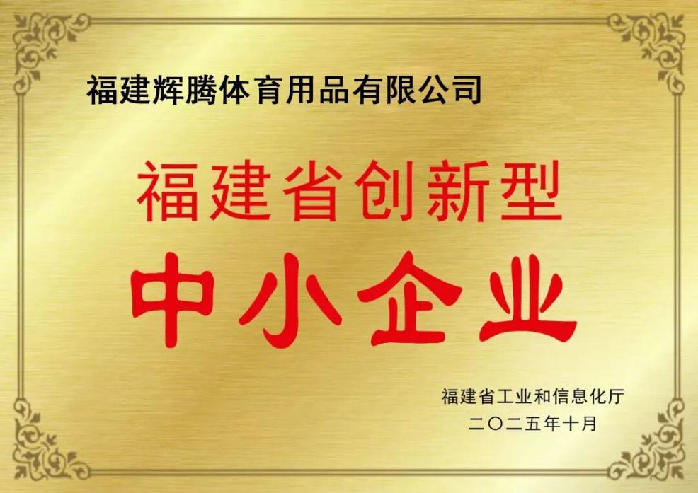 Fujian HUITENG Sports Goods Co., Ltd. recognized as a 2025 'Innovative Small and Medium-sized Enterprise' in Fujian Province
